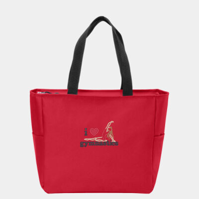 I Love Gymnastics Essential Zipper Bag Thumbnail