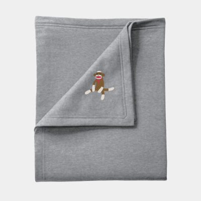 Sock Monkey - Core Fleece Sweatshirt Blanket Thumbnail