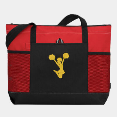 Cheerleader Silhoeutte - Gemline Select Zippered Tote Thumbnail