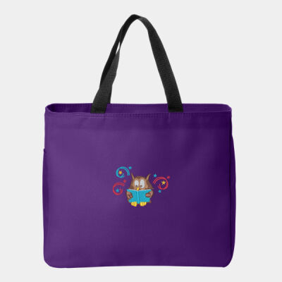 Owl Reading Book - Essential Tote Thumbnail