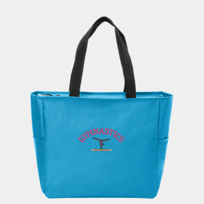 Gymnast on Balance Beam  - Essential Zip Tote Thumbnail