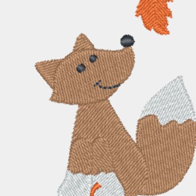 Fox in Autumn Leaves Thumbnail