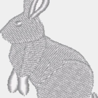 Bunny Silhouette 41 D1496 Thumbnail