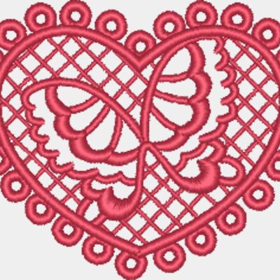 Butterfly Lace Heart Thumbnail
