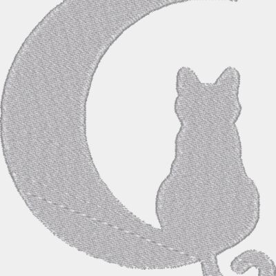 Cat & Moon Silhouette M6972 Thumbnail