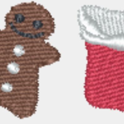 Christmas Candy Cookies Stockings Thumbnail