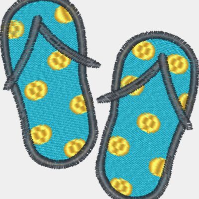 Flip Flops Polka Dots RK0144 Thumbnail