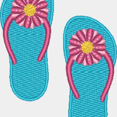 Flip Flops with Flowers 126-HS1621 Thumbnail