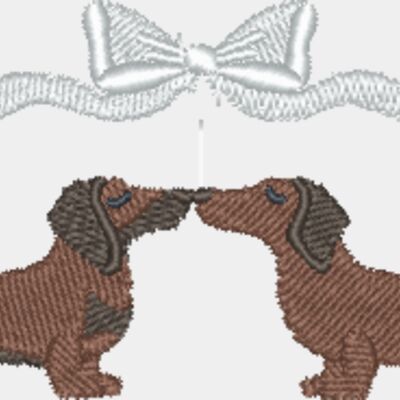 Dachshunds & Ribbon Thumbnail