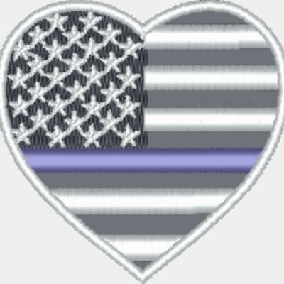 Flag Heart Thin Blue Line Thumbnail