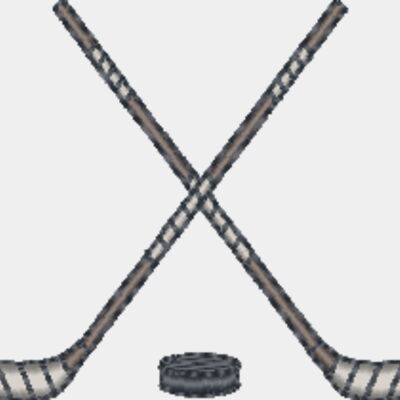 Crossed Hockey Sticks & Puck 167-SP0504 Thumbnail