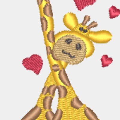 Giraffes & Hearts DST E1826 Thumbnail