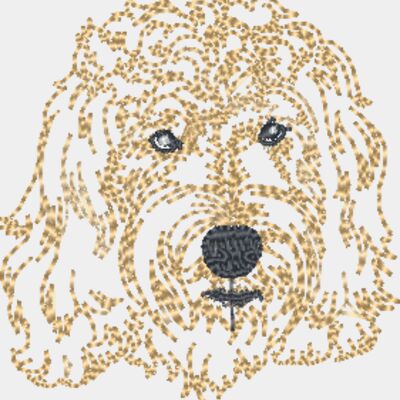 Golden Doodle Head dg0889 Thumbnail