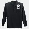 Long Sleeve Silk Touch Polo with Pocket Thumbnail