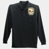 Long Sleeve Silk Touch Polo with Pocket Thumbnail