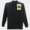 Long Sleeve Silk Touch Polo with Pocket Thumbnail