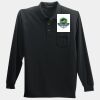 Long Sleeve Silk Touch Polo with Pocket Thumbnail