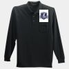 Long Sleeve Silk Touch Polo with Pocket Thumbnail