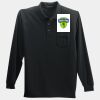 Long Sleeve Silk Touch Polo with Pocket Thumbnail