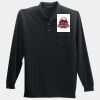 Long Sleeve Silk Touch Polo with Pocket Thumbnail
