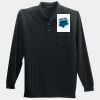 Long Sleeve Silk Touch Polo with Pocket Thumbnail