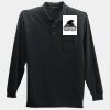 Long Sleeve Silk Touch Polo with Pocket Thumbnail