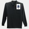 Long Sleeve Silk Touch Polo with Pocket Thumbnail