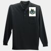 Long Sleeve Silk Touch Polo with Pocket Thumbnail