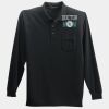 Long Sleeve Silk Touch Polo with Pocket Thumbnail