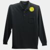 Long Sleeve Silk Touch Polo with Pocket Thumbnail