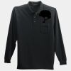Long Sleeve Silk Touch Polo with Pocket Thumbnail