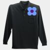 Long Sleeve Silk Touch Polo with Pocket Thumbnail