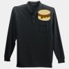 Long Sleeve Silk Touch Polo with Pocket Thumbnail