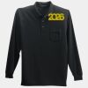 Long Sleeve Silk Touch Polo with Pocket Thumbnail