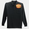 Long Sleeve Silk Touch Polo with Pocket Thumbnail