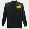 Long Sleeve Silk Touch Polo with Pocket Thumbnail