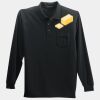 Long Sleeve Silk Touch Polo with Pocket Thumbnail