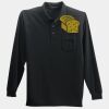 Long Sleeve Silk Touch Polo with Pocket Thumbnail