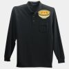 Long Sleeve Silk Touch Polo with Pocket Thumbnail
