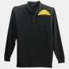 Long Sleeve Silk Touch Polo with Pocket Thumbnail