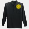 Long Sleeve Silk Touch Polo with Pocket Thumbnail