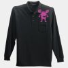 Long Sleeve Silk Touch Polo with Pocket Thumbnail