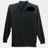 Long Sleeve Silk Touch Polo with Pocket Thumbnail