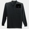 Long Sleeve Silk Touch Polo with Pocket Thumbnail