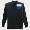 Long Sleeve Silk Touch Polo with Pocket Thumbnail
