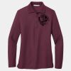 Ladies Silk Touch Long Sleeve Polo Thumbnail