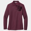 Ladies Silk Touch Long Sleeve Polo Thumbnail