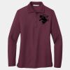 Ladies Silk Touch Long Sleeve Polo Thumbnail