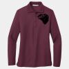 Ladies Silk Touch Long Sleeve Polo Thumbnail