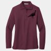 Ladies Silk Touch Long Sleeve Polo Thumbnail